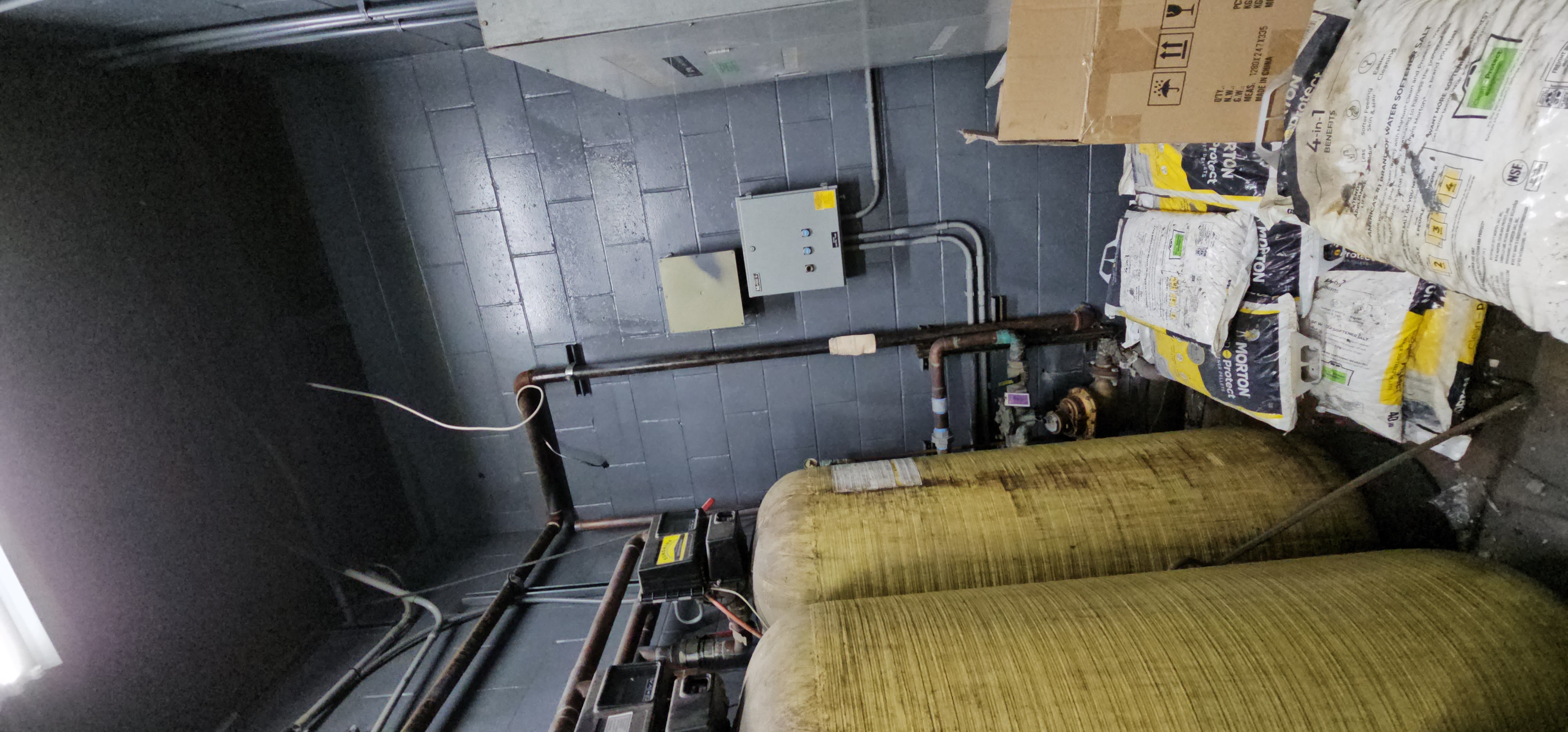 Carwash Mechanic Room — Water Softener System