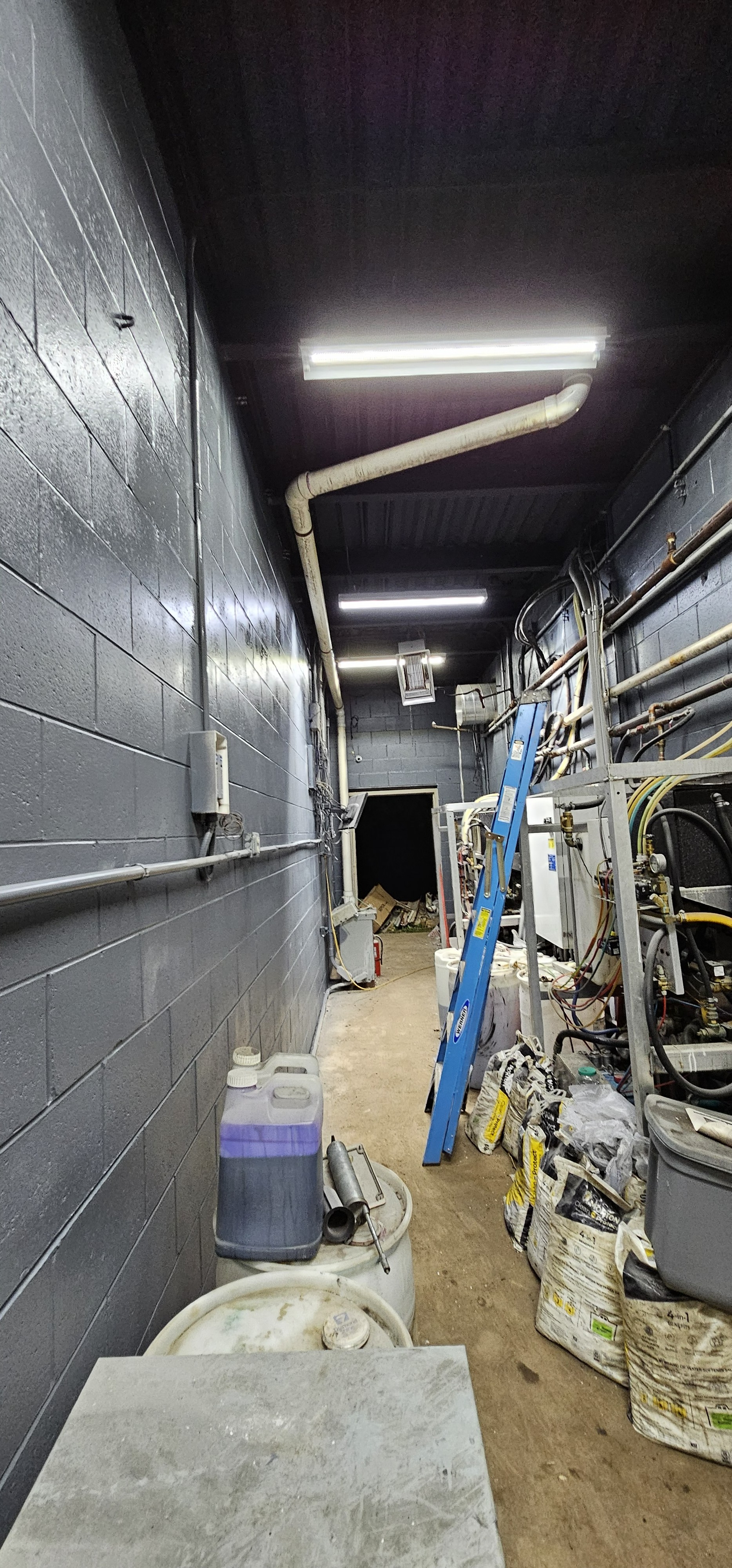 Carwash Mechanic Room — Chemical Storage Area