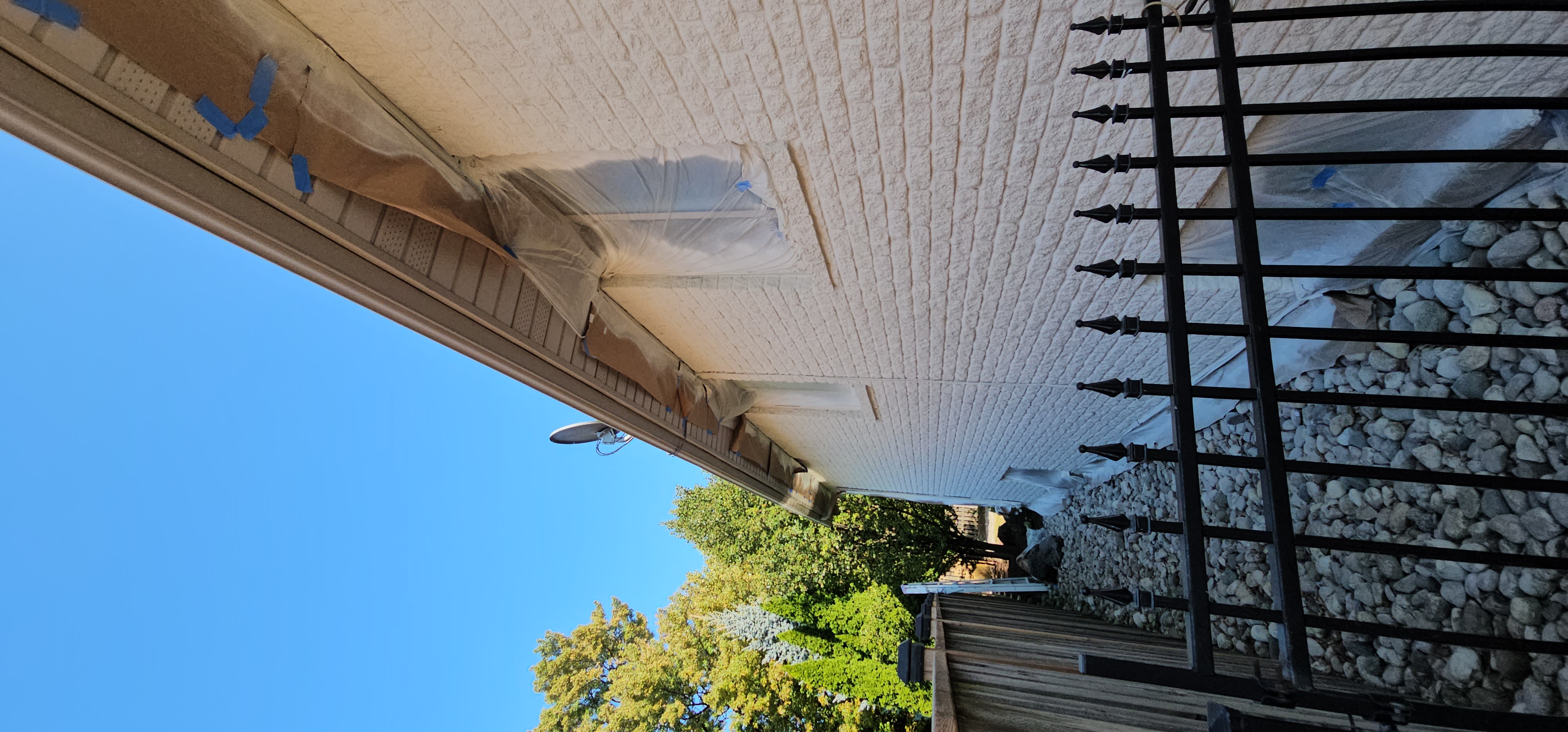 Exterior House Paint (2nd Job) — In Progress (Side Wall)