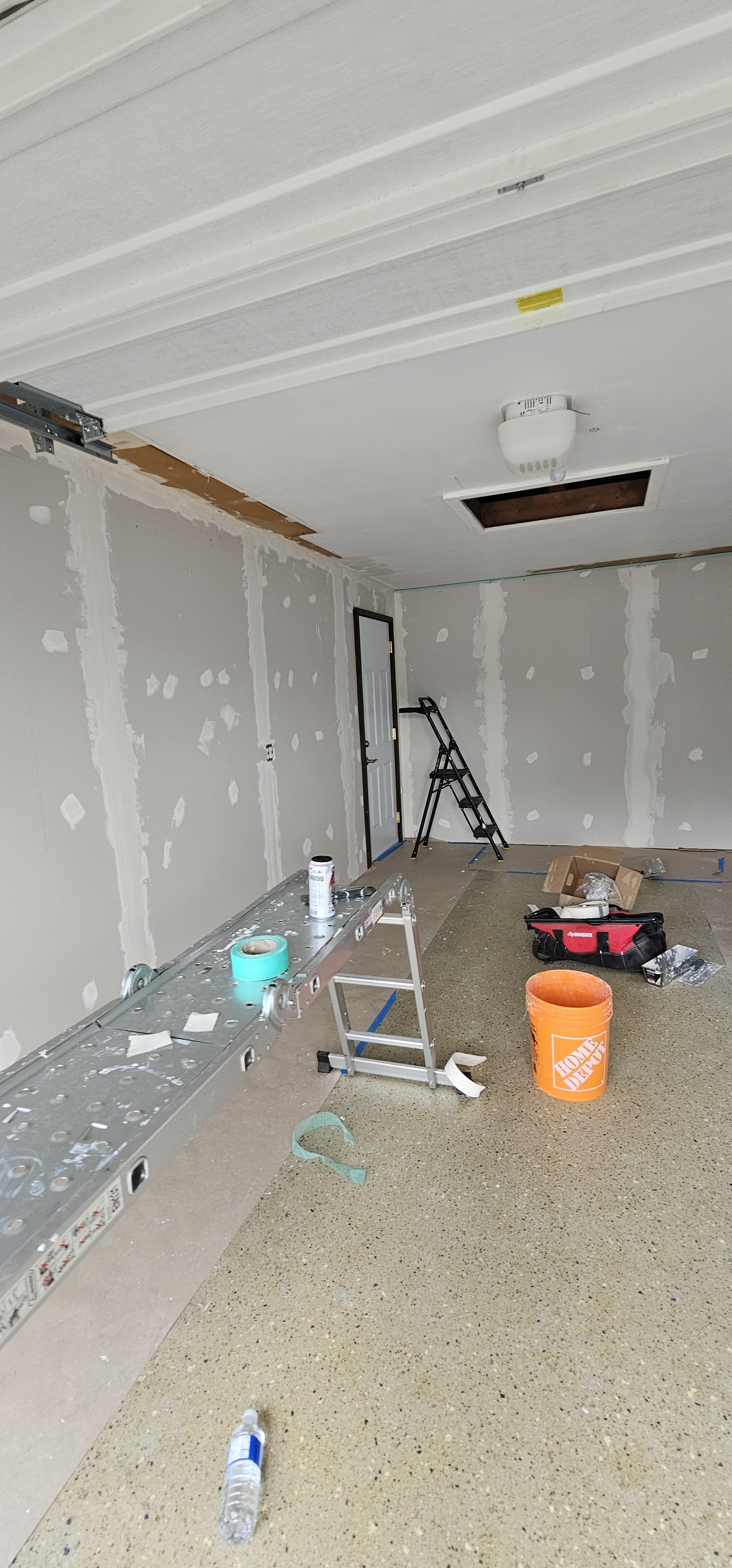 Garage & Porch (2nd Job) — In Progress (Drywall)