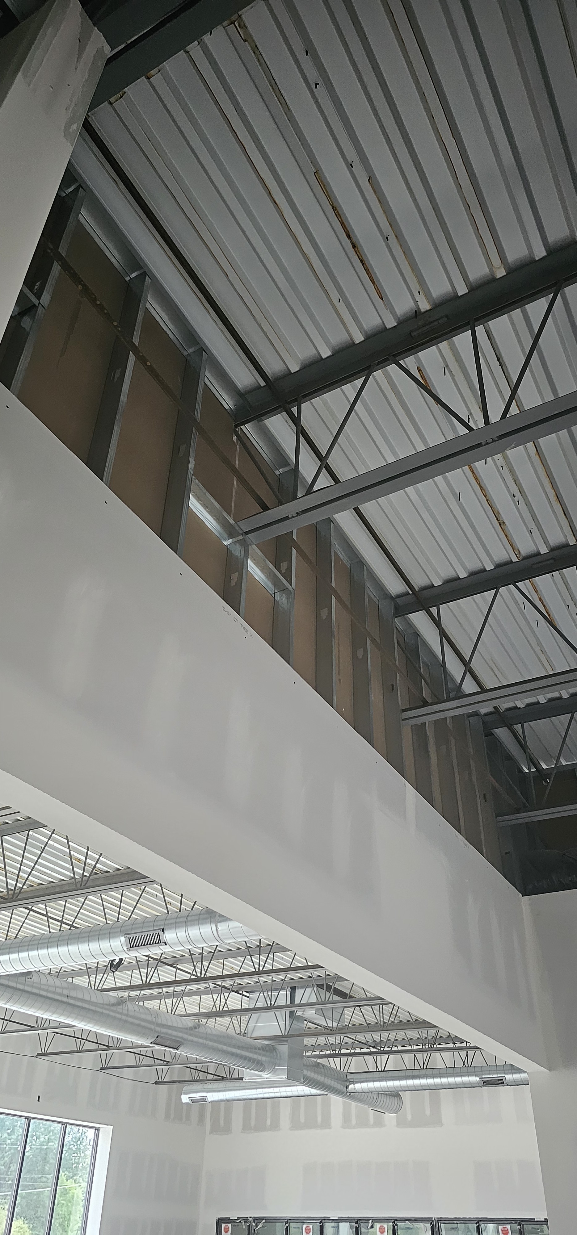 Before — Unpainted Ceiling