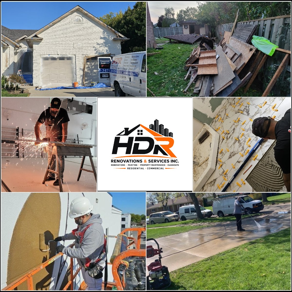HDR Renovations Work Collage