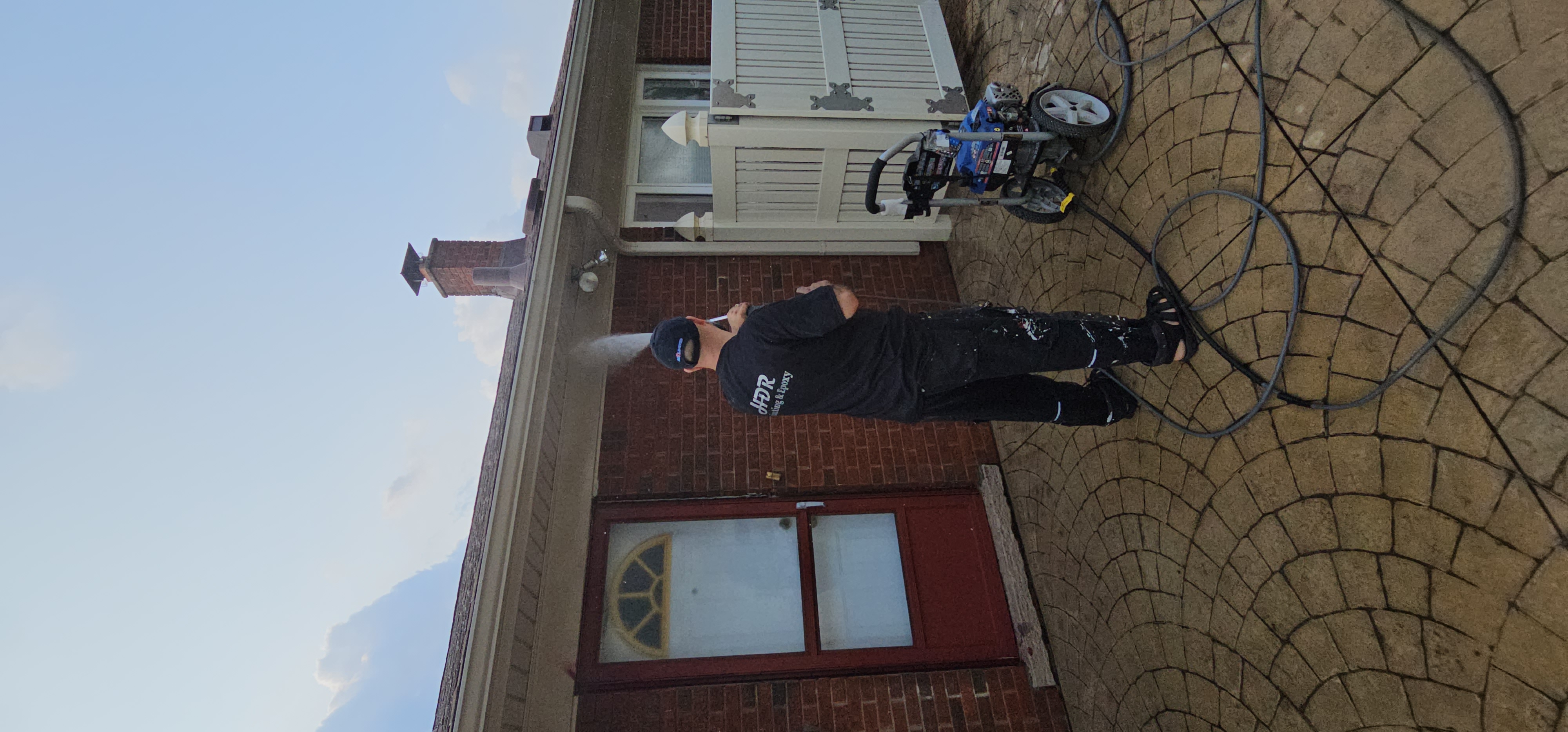Pressure Washing — Exterior Brick & Entryway