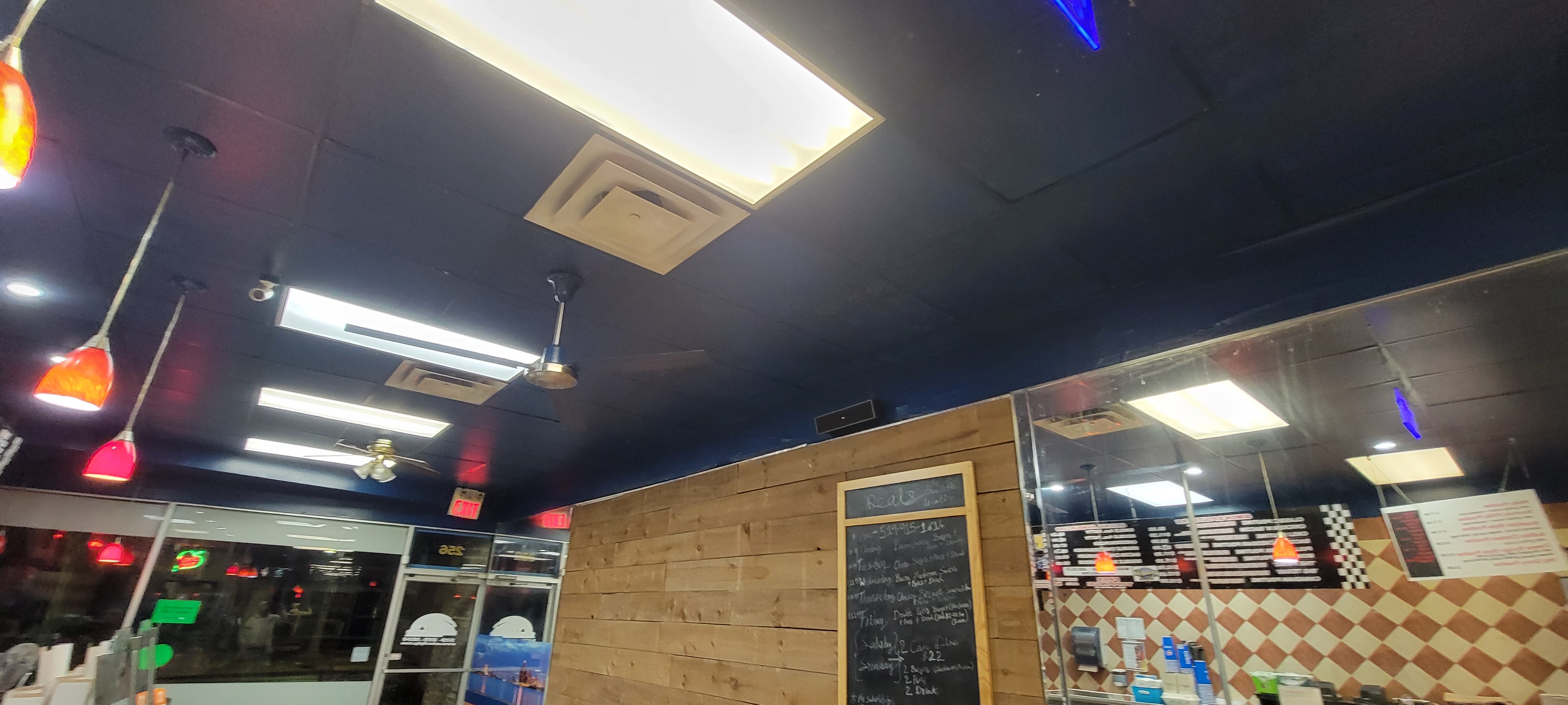 Restaurant Renovation — After (Ceiling Detail)