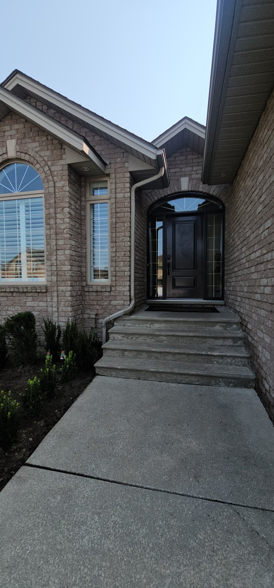 Front entrance painted